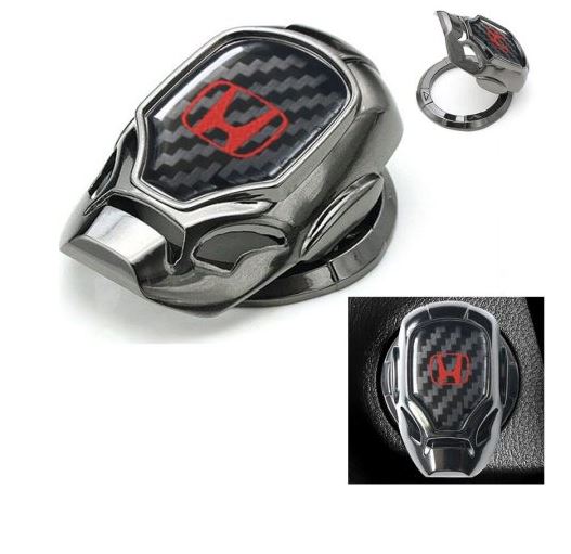 Honda Push Start Button Cover in carbon fiber