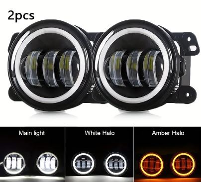 LED Fog Lights Dual Color - YELLOW AND WHITE for Honda City/Civic