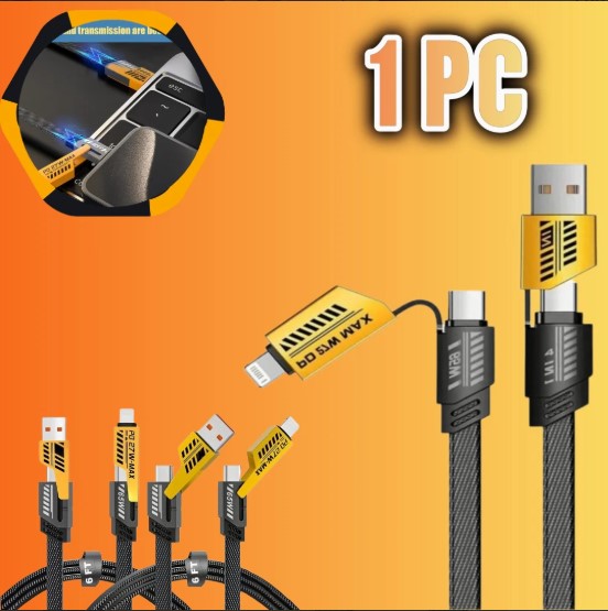 Universal 65W/27W 4 in 1 Charging Data Transfer Cable In Premium Quality