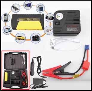 Jump Starter with Tire Air Compressor – High Power Car Emergency Tool