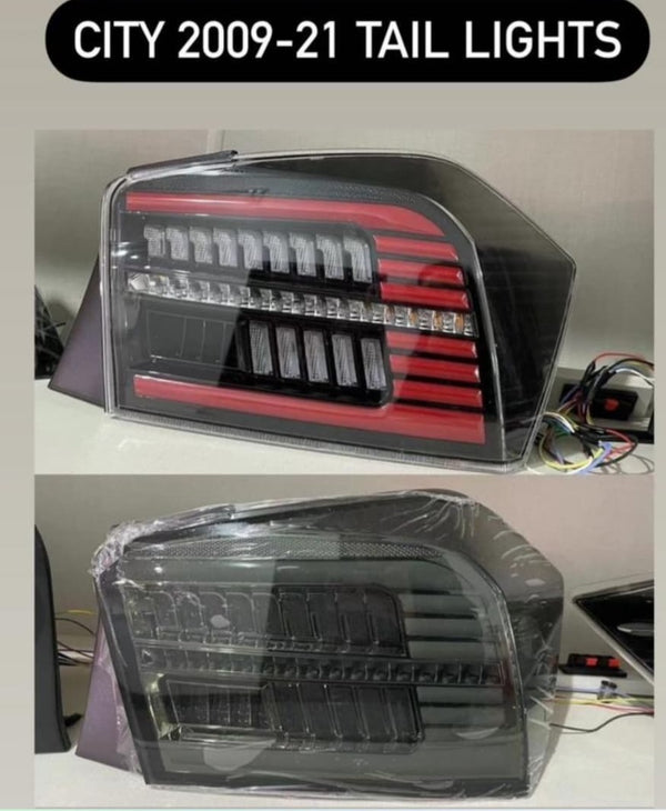 Honda City 2009-2021 Back Lights-Tail Lights Smoke