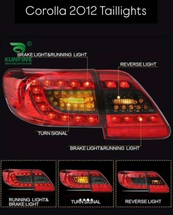 Toyota Corolla 2009-2012 Back Lights