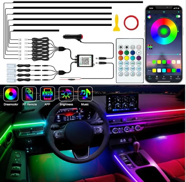 Dynamic Style Interior Ambiance Light for All Cars Honda Toyota Suzuki Haval Oshan KIA Hyundai