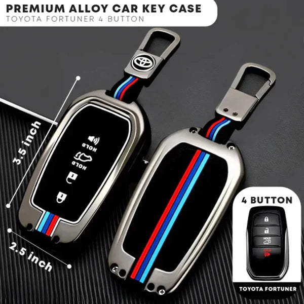 Toyota Fortuner  Zinc Alloy Metal Key case with keychain 