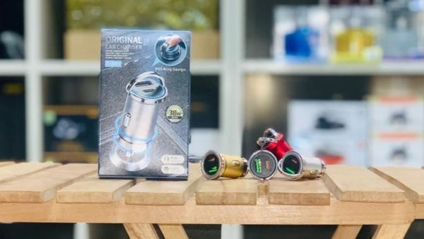 Metal Body 40W 2-Port PD QC3.0 Fast USB-C Car Phone Charger