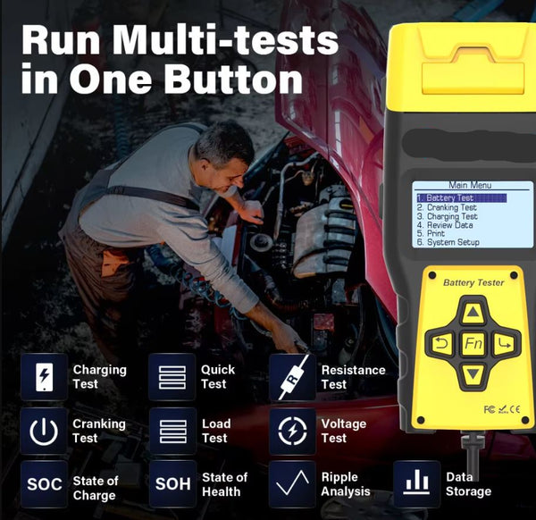 CAR BATTERY TESTER PHOENIX PBA-1000 12V-24V
