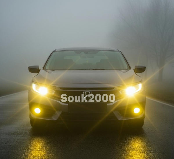 Honda Civic (Reborn / Rebirth / Civic-X) Headlight LED for LOW BEAM Dual Color Yellow/White 160 Watt