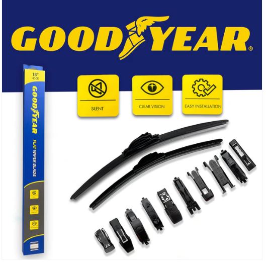 Goodyear Flat Silicone Wiper Blades For Corolla 2014-2023