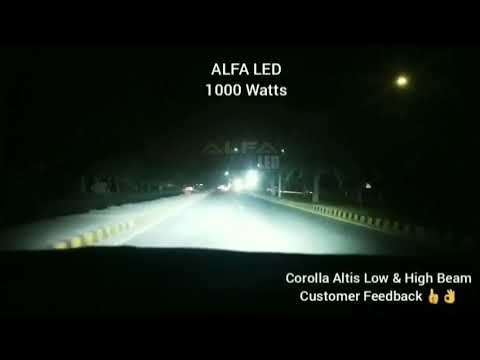 ALFA 1000 Watts LED Installed in Corolla Altis 2016-2025