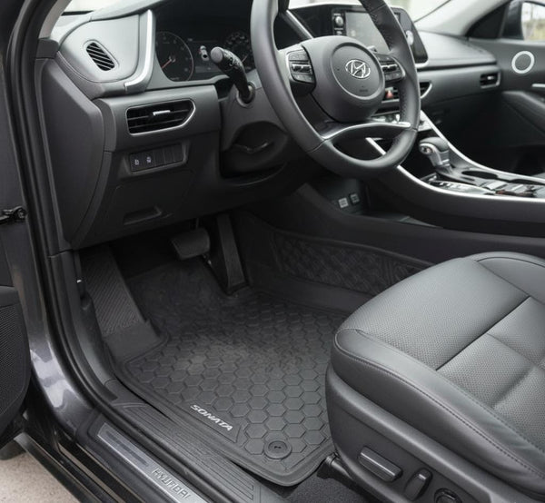 HYUNDAI SONATA 2021-2024 9D TPE PLASTIC HEAVY DUTY CAR FLOOR MAT